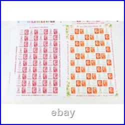 France Lot De 4 Feuilles Complètes N°4459/4472 Types D'impression Année 2010