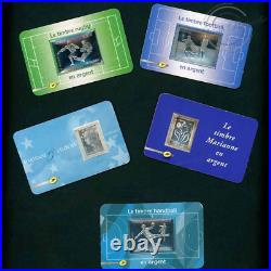 France, Lot De 50 Timbres Autoadhésifs 5 Neufs En Argent, Valeur Faciale 250