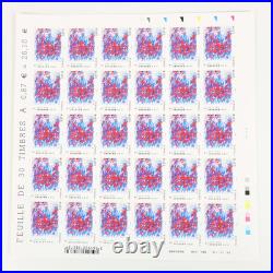 France Lot De Timbres Autoadhésifs Avec Feuilles Complètes Belle Faciale