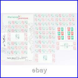 France Lot De Timbres Lettres Prioritaires Et Lettres Vertes Neufs Vf 188