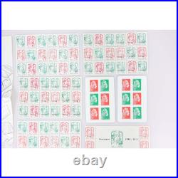 France Lot De Timbres Lettres Prioritaires Et Lettres Vertes Neufs Vf 188