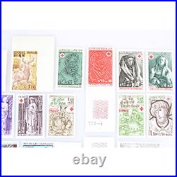 France, Lot De Timbres Non Dentelés Entre 1957 Et 1994, Neufs Cote 942 Euros