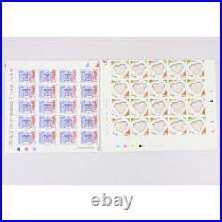 France, Lot Timbres Autoadhésifs Neufs, Feuilles Incomplètes, Faciale 188.17