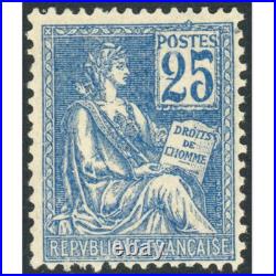 France Mouchon N°118 Timbre Neuf Signé Brun Avec Petite Adhérence Cote 670 Euros