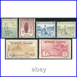 France N°148/149/150/152/153/154 1ère Orphelin Neufs Signé Brun Cote 1285