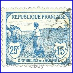 France N°148 À 155 Orphelins De La Guerre, Timbres Obl, Signés Brun-1917-18