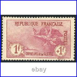 France N°154 1ère Orphelin Timbre Neuf Regommé Considéré Sans Gomme Année 1918