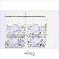France N° 164/165/166/168/169 Orphelins Surchargés Blocs 4 Timbres Neufs 1922