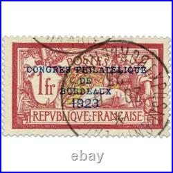 France N°182 Congrès Philatélique De Bordeaux, Timbre Obl, Signe-1923