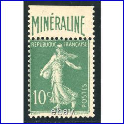 France N°188a Minéraline Timbre Neuf Signé Brun, Type Semeuse, Belle Qualité France N°188a Minéraline Timbre Neuf Signé Brun, Type Semeuse, Belle Qualité