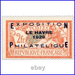 France N° 257a Exposition Philatélique Du Havre Timbre Signé Expert Jf Brun