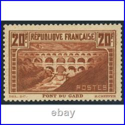 France N°262 Pont Du Gard Timbre Neuf Signé Roumet, Qualité Luxe France N°262 Pont Du Gard Timbre Neuf Signé Roumet, Qualité Luxe
