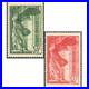 France N°354/355 Victoire De Samothrace Timbres Neufs Année 1937 Signés Brun