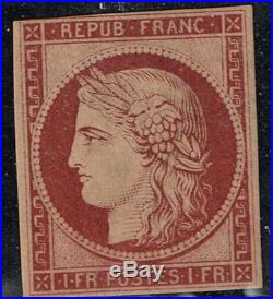France N° 6 1862 Neuf Certificat