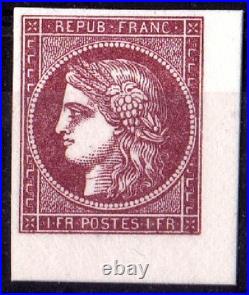 France N°6/7 Type Ceres 1f Vermillon Bloc De 4 Timbres-emis Par Le Musee De La P France N°6/7 Type Ceres 1f Vermillon Bloc De 4 Timbres-emis Par Le Musee De La P