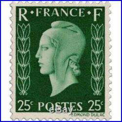 France N°701a À 701f Série Type Marianne De Dulac, Signés, Timbres Neufs1942