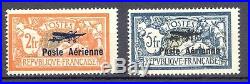 France Poste Aérienne, Yvert 1 + 2, sans charnière. Signé. Cote 950 euros