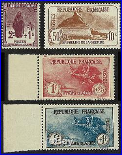 France Série 4 valeurs YT N°229/232 Orphelins de Guerre NEUF LUXE, 1926-27