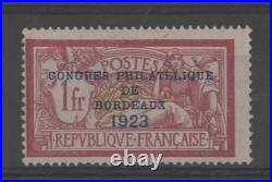 France Timbre 1923 Congres Philatelique De Bordeaux N° 182