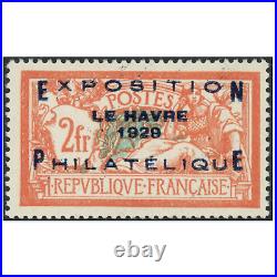 France Timbre Neuf N° 257a Expo Philatélique Havre Signé Expert Chez Jf Brun