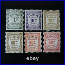 France Timbre Taxe N°43/48 (n°47 Signé) Neuf Luxe Mnh Cote 1275