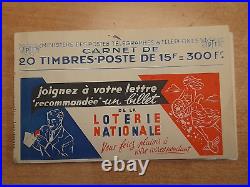 France carnet Marianne de Gandon N°813C 20 Timbres avec Bande Publicitaire