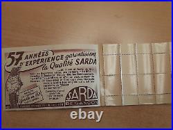 France carnet Marianne de Gandon N°813C 20 Timbres avec Bande Publicitaire