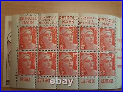 France carnet Marianne de Gandon N°813C 20 Timbres avec Bande Publicitaire