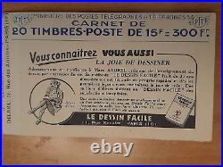 France carnet Marianne de Gandon N°813C 20 Timbres avec Bande Publicitaire