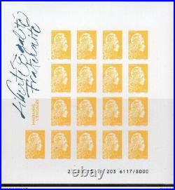 France-coffret Marianne L'engagee-10 Blocs Feuillets Non Denteles-salon Automne
