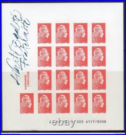 France-coffret Marianne L'engagee-10 Blocs Feuillets Non Denteles-salon Automne