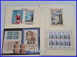 France collection sur le thème anti tuberculeux dont carnets, TP grand format