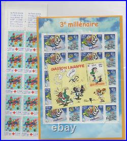 France lot 1200 timbres  à 0,46 euros ou à 3,00 francs faciale 552,00 euro