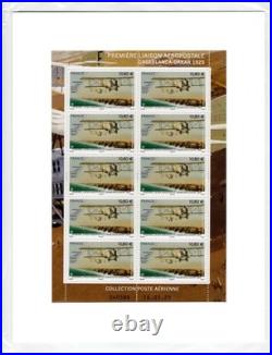 France mini feuille Poste aérienne 2025 Casablanca-Dakar NEUF sous blister