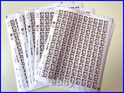 LOT 10 FEUILLES TIMBRES MARIANNE DE L'AVENIR 0,10cts FRANCE 2025 5000ex