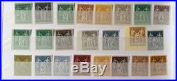 LOT #330-22 FRANCE collection complète timbres type sage Granet dt non émis n°73