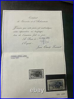 LOT 345-TIMBRE FRANCE NEUF N° 169 ORPHELINS Timbre, signé brun, certificat