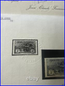 LOT 345-TIMBRE FRANCE NEUF N° 169 ORPHELINS Timbre, signé brun, certificat