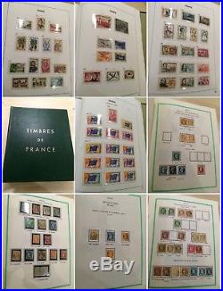 LOT #34 FRANCE collection & stock de timbres 6 albums dont Yvert DAVO cote