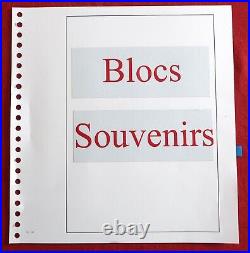 LOT DE 76 BLOCS SOUVENIRS NEUFS DU N°1 au N°76 Dans 39 feuilles SUPRA Y&T