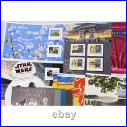 LOT DE COLLECTORS AUTOADHÉSIFS FRANCE POUR 313 LETTRES VERTES 20g FACIALE 475