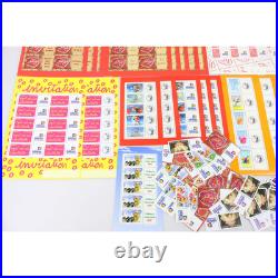 LOT DE TIMBRES ET FEUILLES PERSONNALISÉS À VALIDITÉ PERMANENTE 20g FACIALE 475