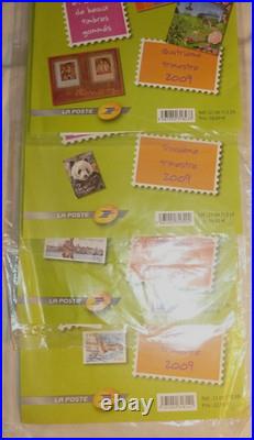 LOT de faciale Timbres de France année 2009 compléte 4 trimestre pochette scellé