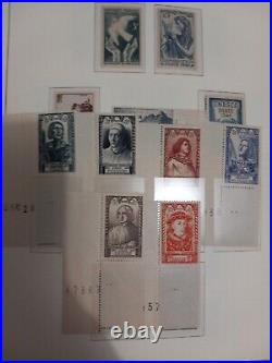 L' Affaire France Superbe Collection Complete Timbres 1939 1959 Neufs Luxe