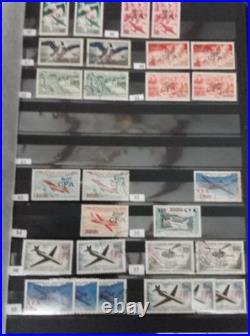 La Réunion timbres CFA neufs et oblitérés + P. A et Taxes