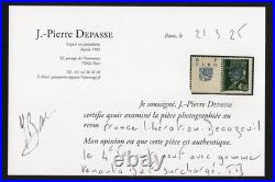 Libération Decazeville N° 10 Tenant à B de F Surchargé. Certif. Cote 1680
