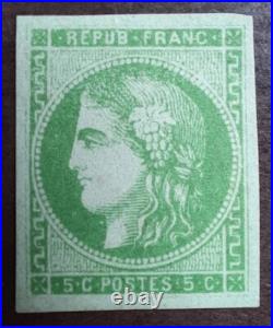 Lot 001 Timbre France classique 42 B neuf MNH sans charnière avec signatures