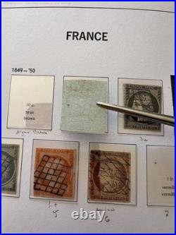Lot 1557 Collection France 1849-1950 dt n°2,6,33, caisses, PA 1,2,14,15