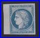 Lot 1756 n°8b Cérès 20c bleu s/ azuré NON ÉMIS neuf TB BDF Certificat