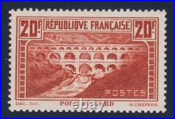 Lot 1849 n°262 Pont du Gard chaudron IIB neuf TB Signé Scheller